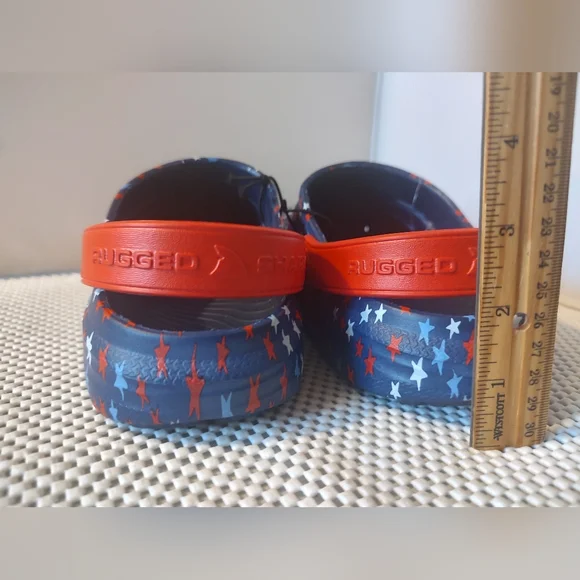 Rugged Shark Men's Size 9 Holiday Family EVA Navy Clog NWT - Picture 3 of 5